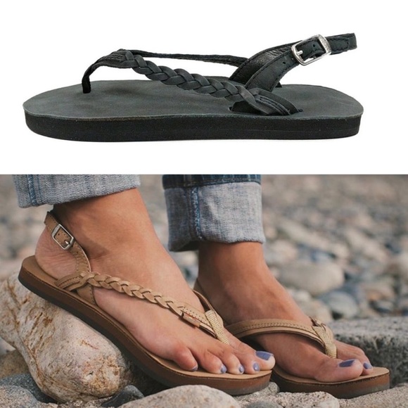 Rainbow Shoes - NWOT Rainbow Avalon Sandal in Black